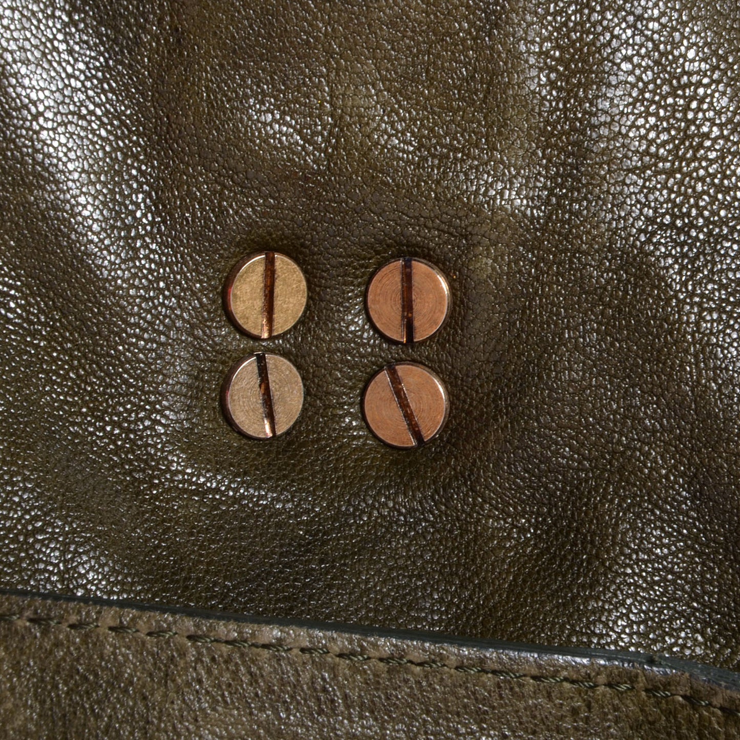Lambskin PS1 Large Satchel Military
