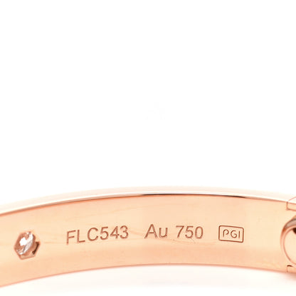 Cartier 18K Pink Gold 4 Diamond LOVE Bracelet 15 5 of 6