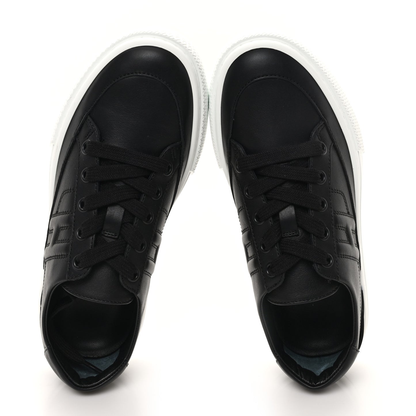 Calfskin Deep Sneakers 35.5 Black