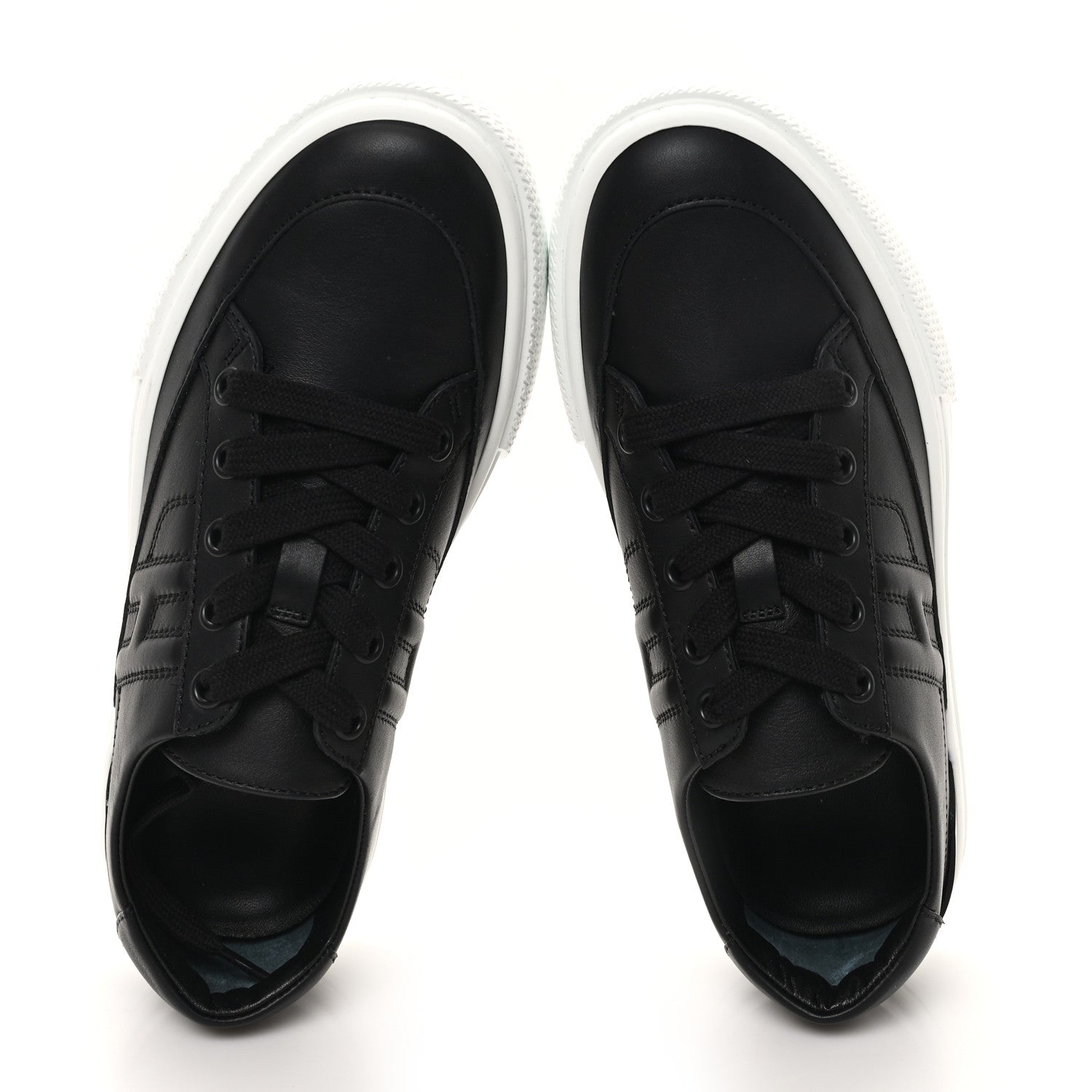 Hermes Calfskin Deep Sneakers 35.5 Black 2 of 9