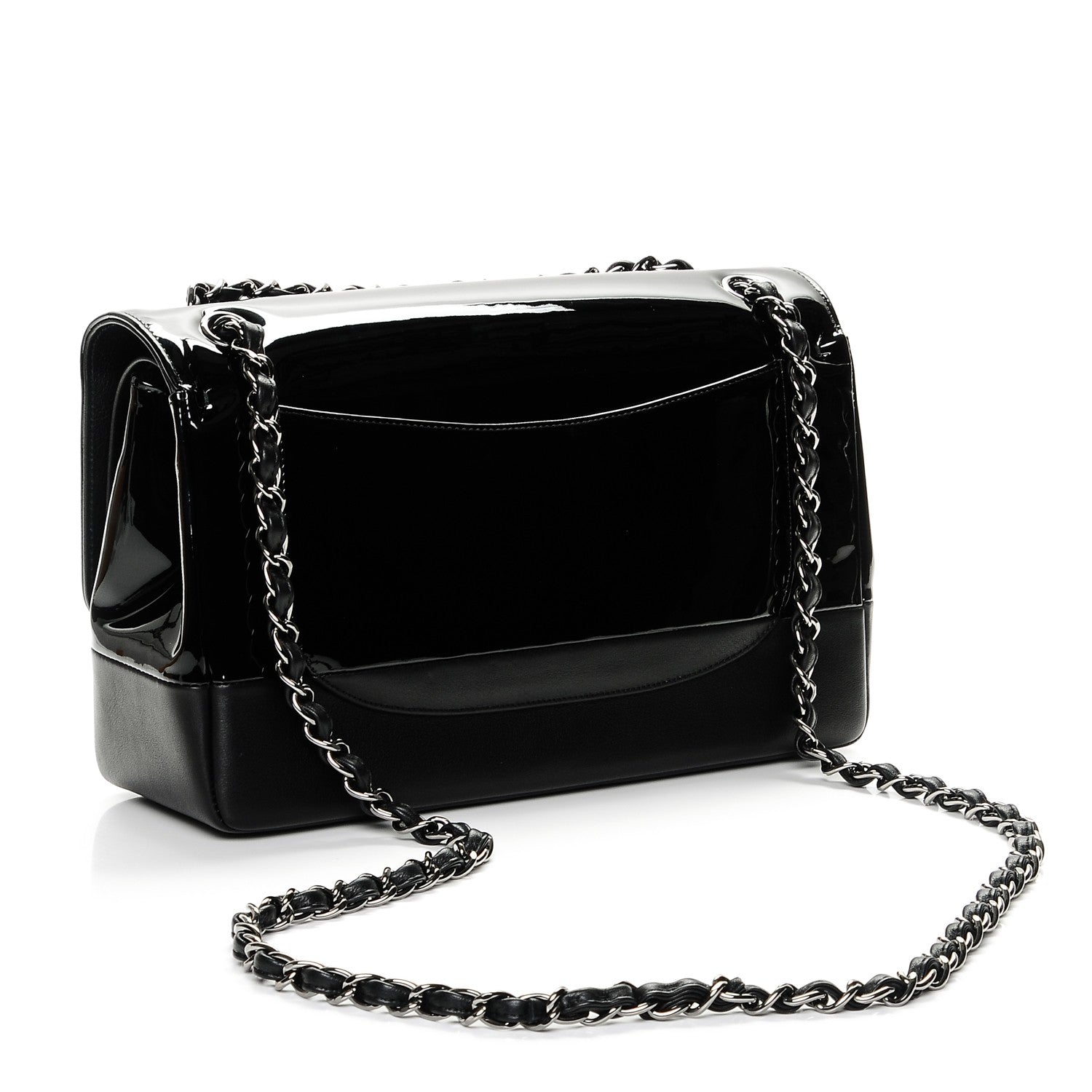 Chanel Patent Calfskin Jumbo Classic Pure Double Flap Black 3 of 7