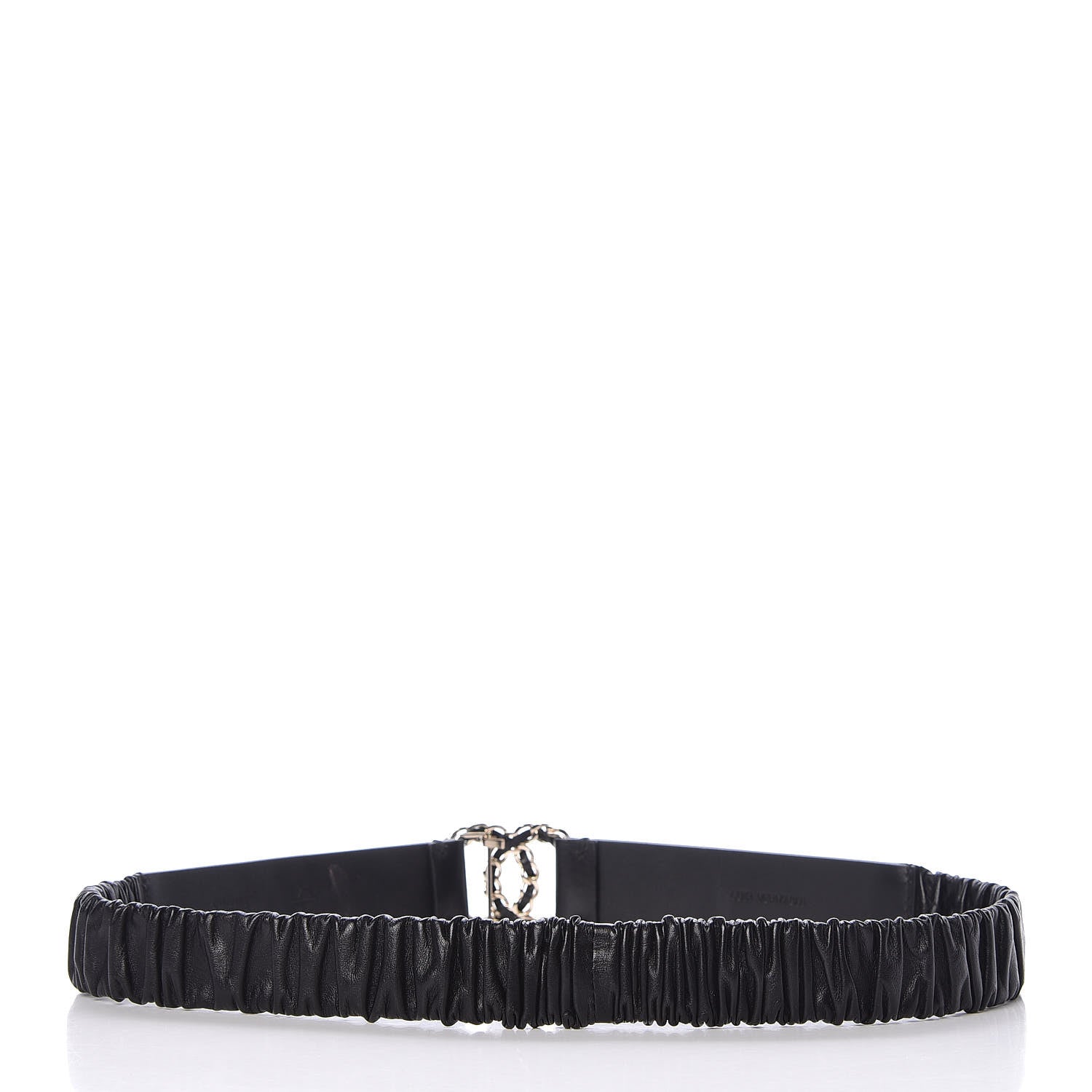 Chanel Lambskin Logo Belt 75 30 Black 3 of 9