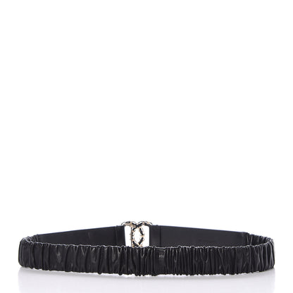 Chanel Lambskin Logo Belt 75 30 Black 3 of 9