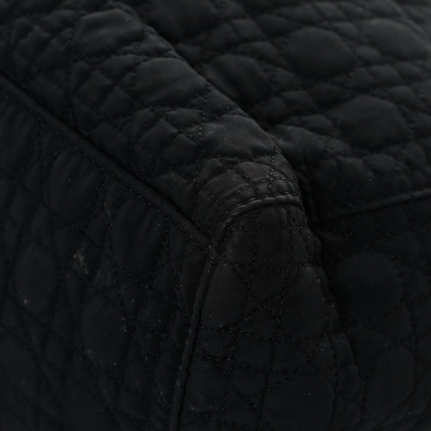 Nylon Cannage Medium Lady Dior Black