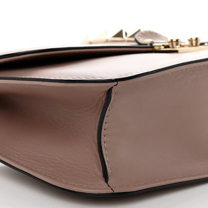 Valentino Garavani Vitello Medium Glam Lock Rockstud Flap Poudre 9 of 10