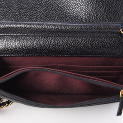 Chanel Caviar Quilted Wallet On Chain WOC Black 9 of 11