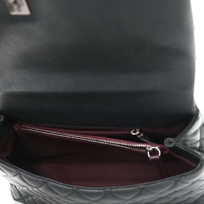 Chanel Caviar Quilted Small Coco Handle Flap Black 6 of 10