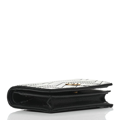 Gucci Calfskin Matelasse GG Marmont Card Case Wallet Black 4 of 7