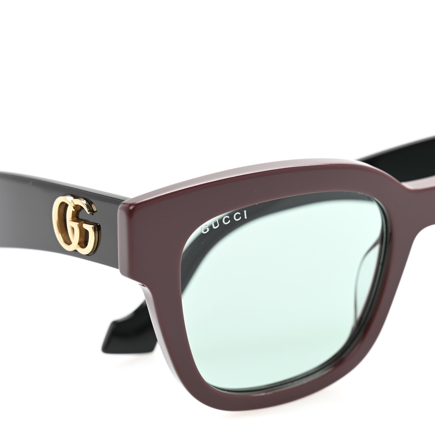 Gucci Rectangle 52mm Frame Sunglasses GG0998S Burgundy 8 of 9