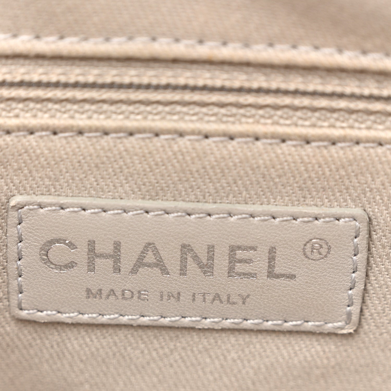 Chanel Caviar Quilted Medium Easy Flap Beige 6 of 10