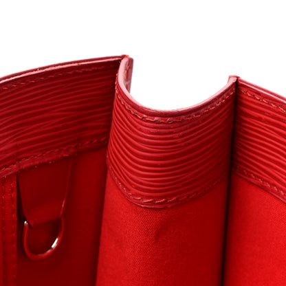 Louis Vuitton Epi Sac Plat PM Castillan Red 11 of 19