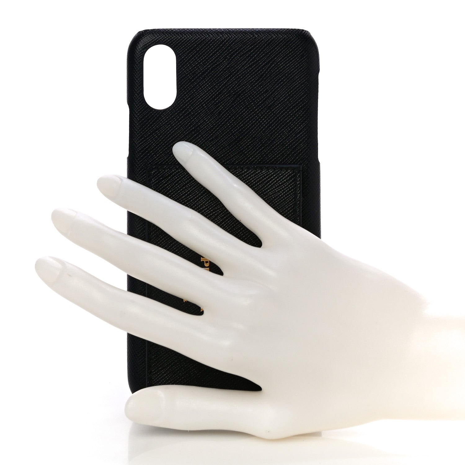 Prada Saffiano Metal iPhone XS Max Case Black 2 of 9