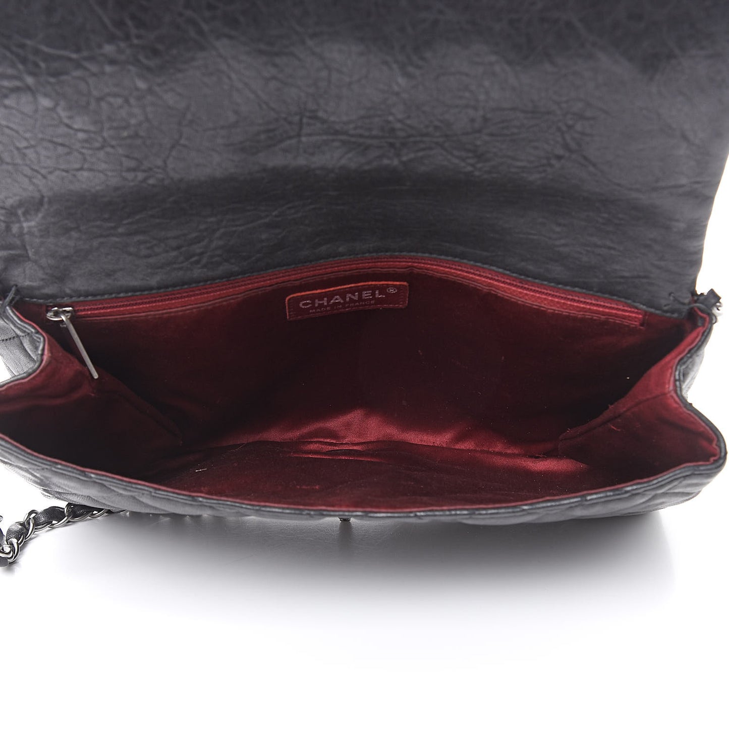 Lambskin Quilted Medium Leo Lion Flap Clutch Black