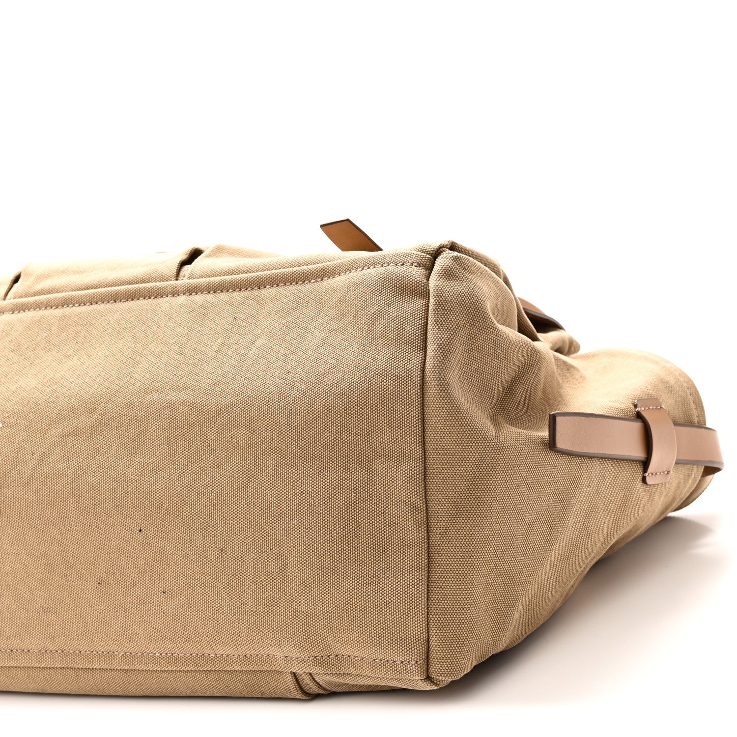 Prada Canvas Calfskin Large Route Shoulder Bag Khaki 9 of 9