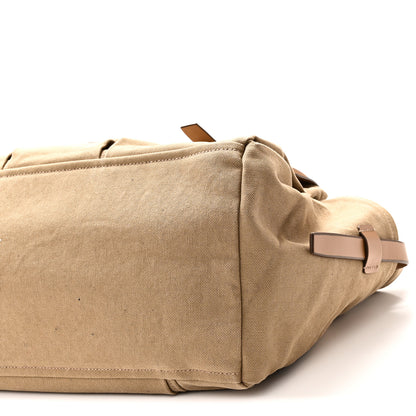 Prada Canvas Calfskin Large Route Shoulder Bag Khaki 9 of 9