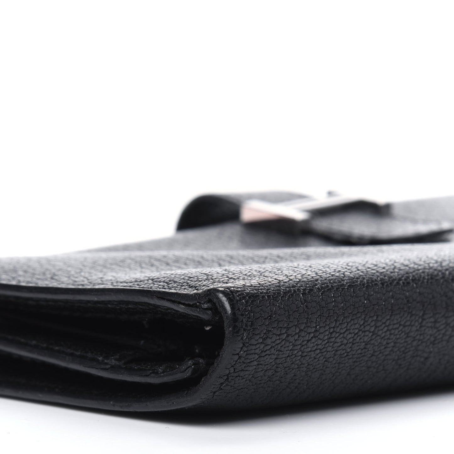 Chevre Mysore Bearn Gusset Wallet Black