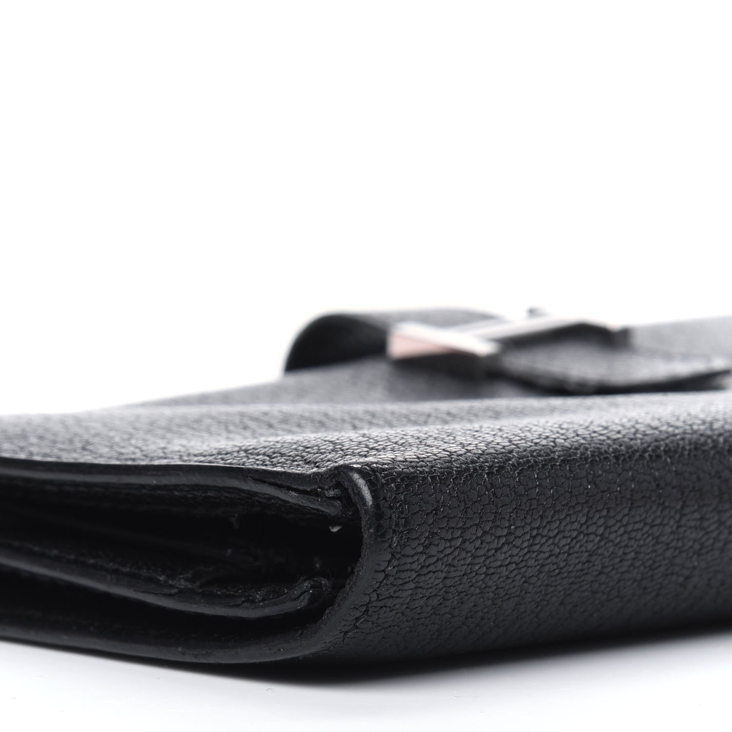 Hermes Chevre Mysore Bearn Gusset Wallet Black 12 of 19