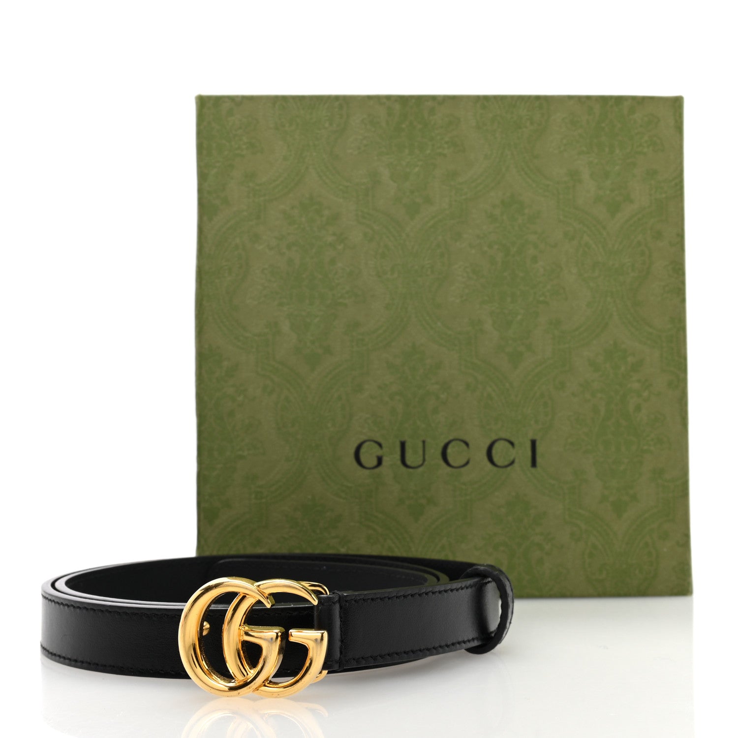 Gucci Calfskin Double G 20mm Belt 90 36 Black 5 of 5