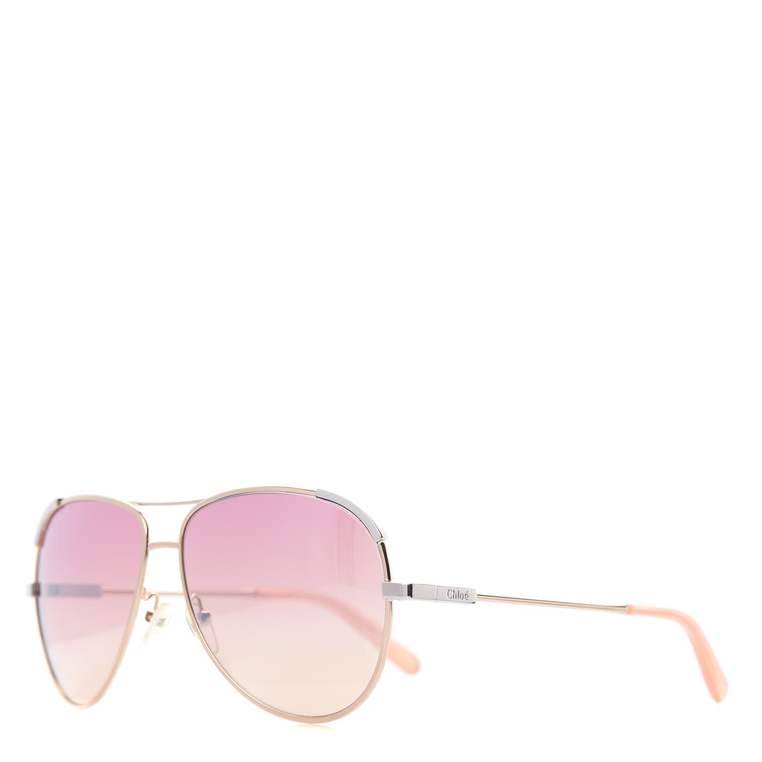 Chloe Aviator Sunglasses CE118S Gold Pink 1 of 7