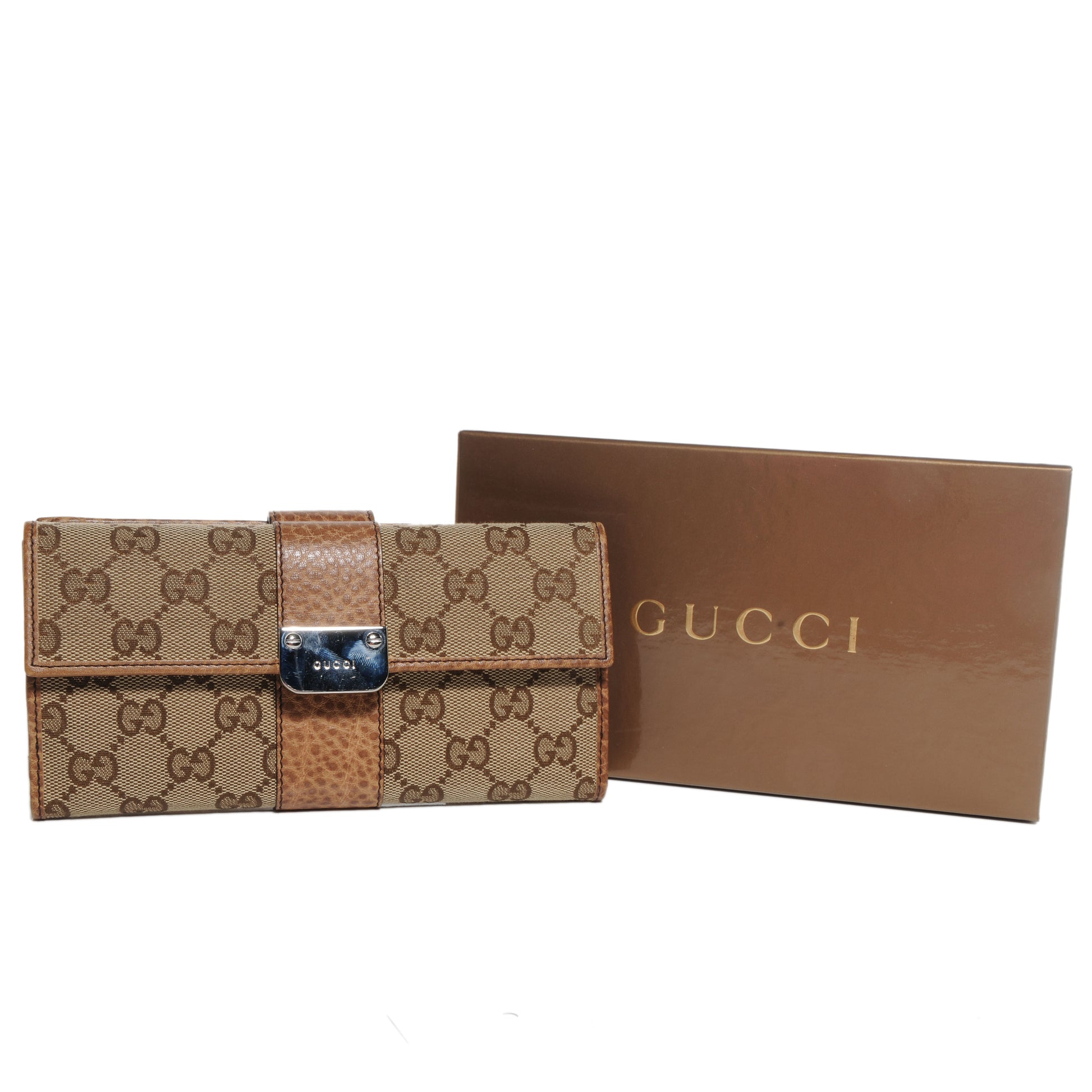Gucci Monogram GG Continental Wallet Natural 8 of 8
