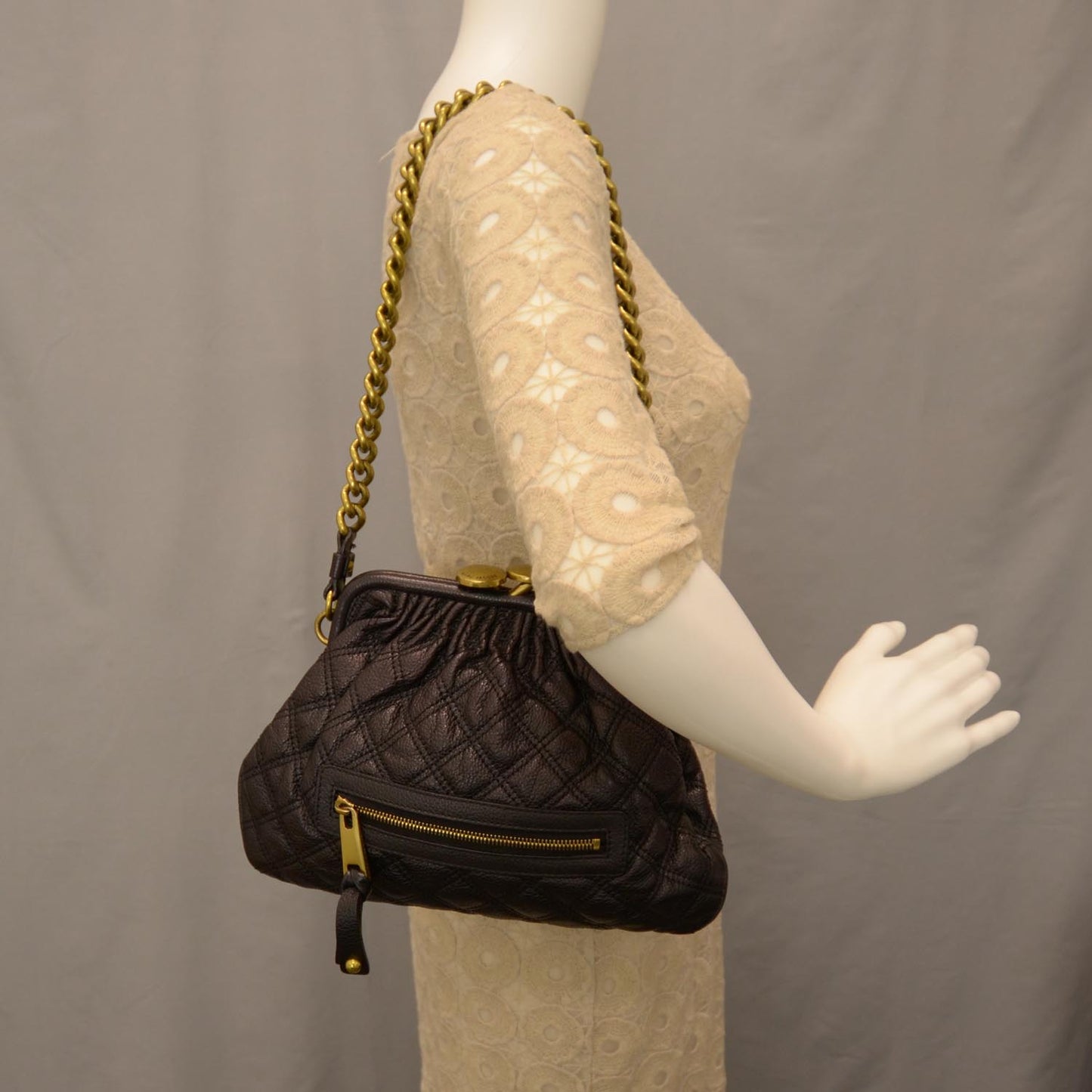 Quilted Little Stam Black
