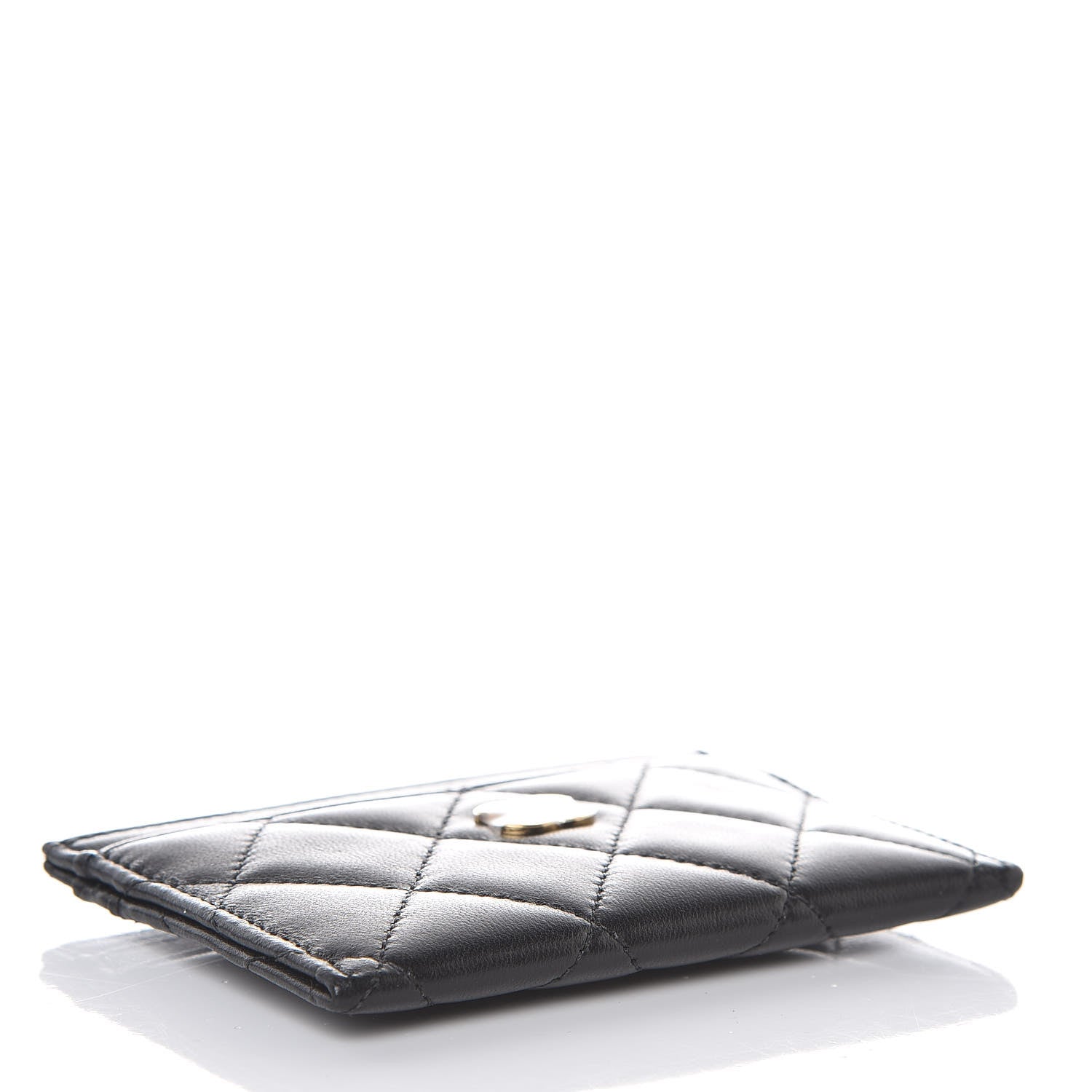 Chanel Lambskin Quilted Card Holder Black 5 of 9