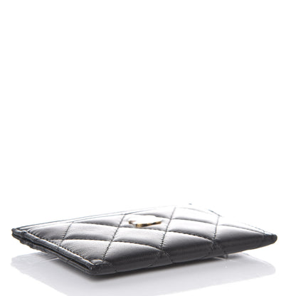 Chanel Lambskin Quilted Card Holder Black 5 of 9