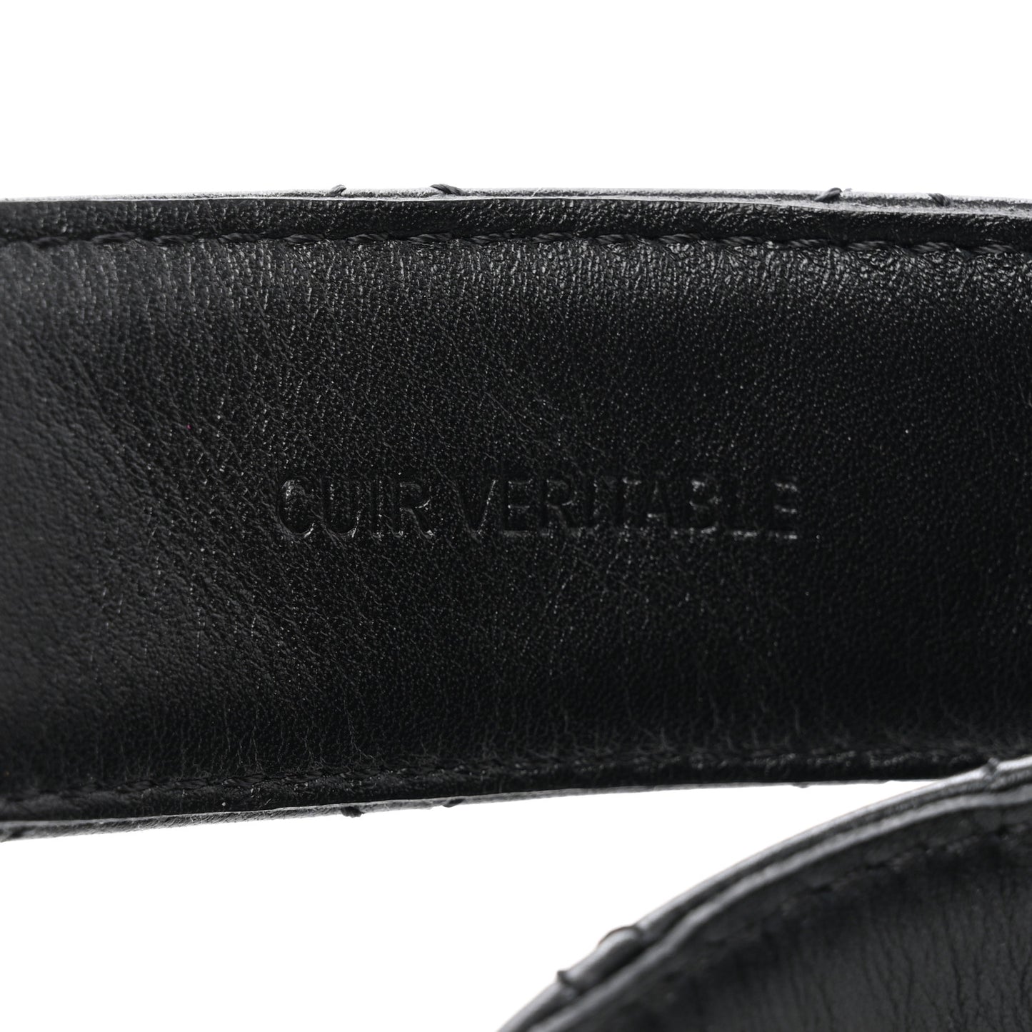 Calfskin Quilted CC Chain Belt 85 34 Black