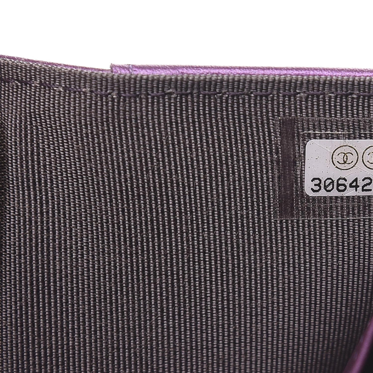Chanel Iridescent Lambskin Small Quilted Flap Wallet Purple 7 of 8