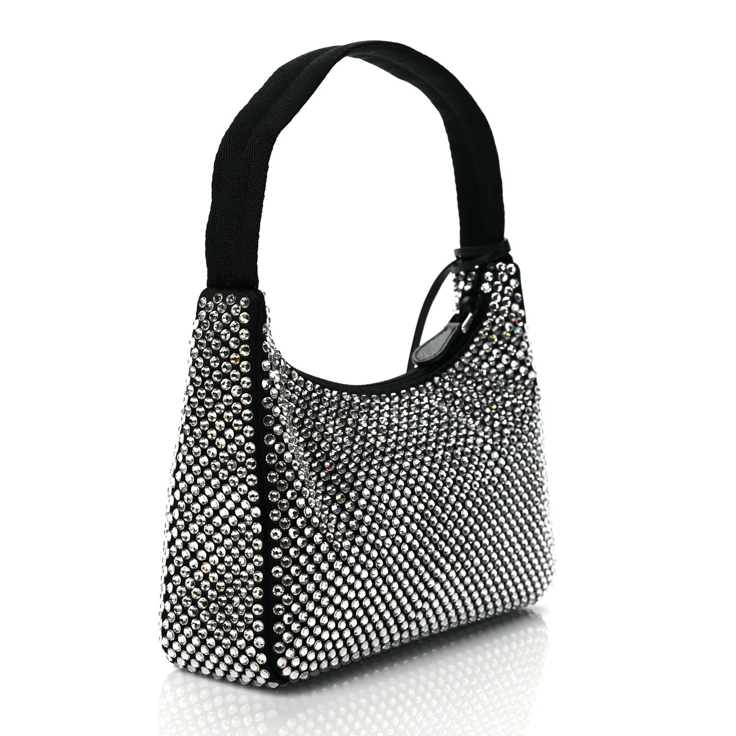 Satin Crystal Mini Re-Edition 2000 Bag Cristal