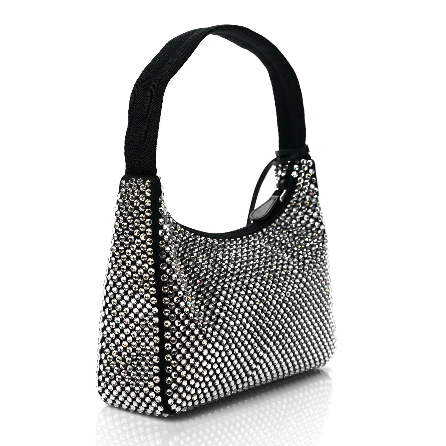 Prada Satin Crystal Mini Re-Edition 2000 Bag Cristal 3 of 11