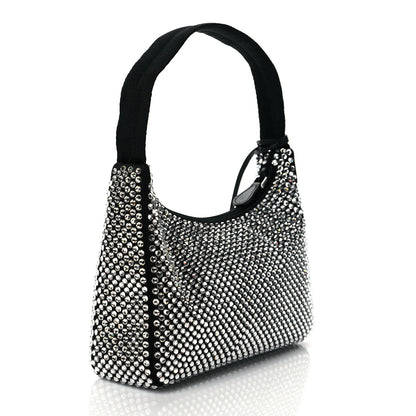 Prada Satin Crystal Mini Re-Edition 2000 Bag Cristal 3 of 11