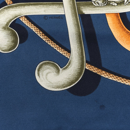 Hermes Silk Cannes Et Pommeaux Scarf 90 4 of 4