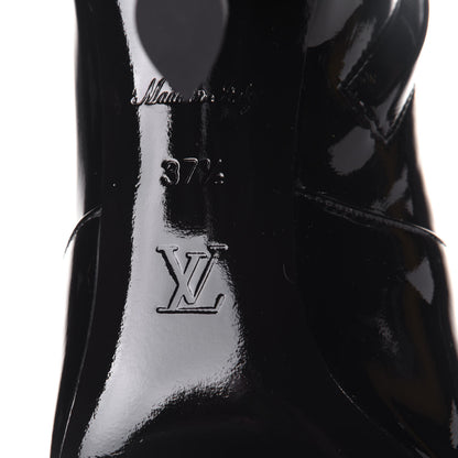 Louis Vuitton Patent Silhouette Ankle Boots 37.5 Black 8 of 9
