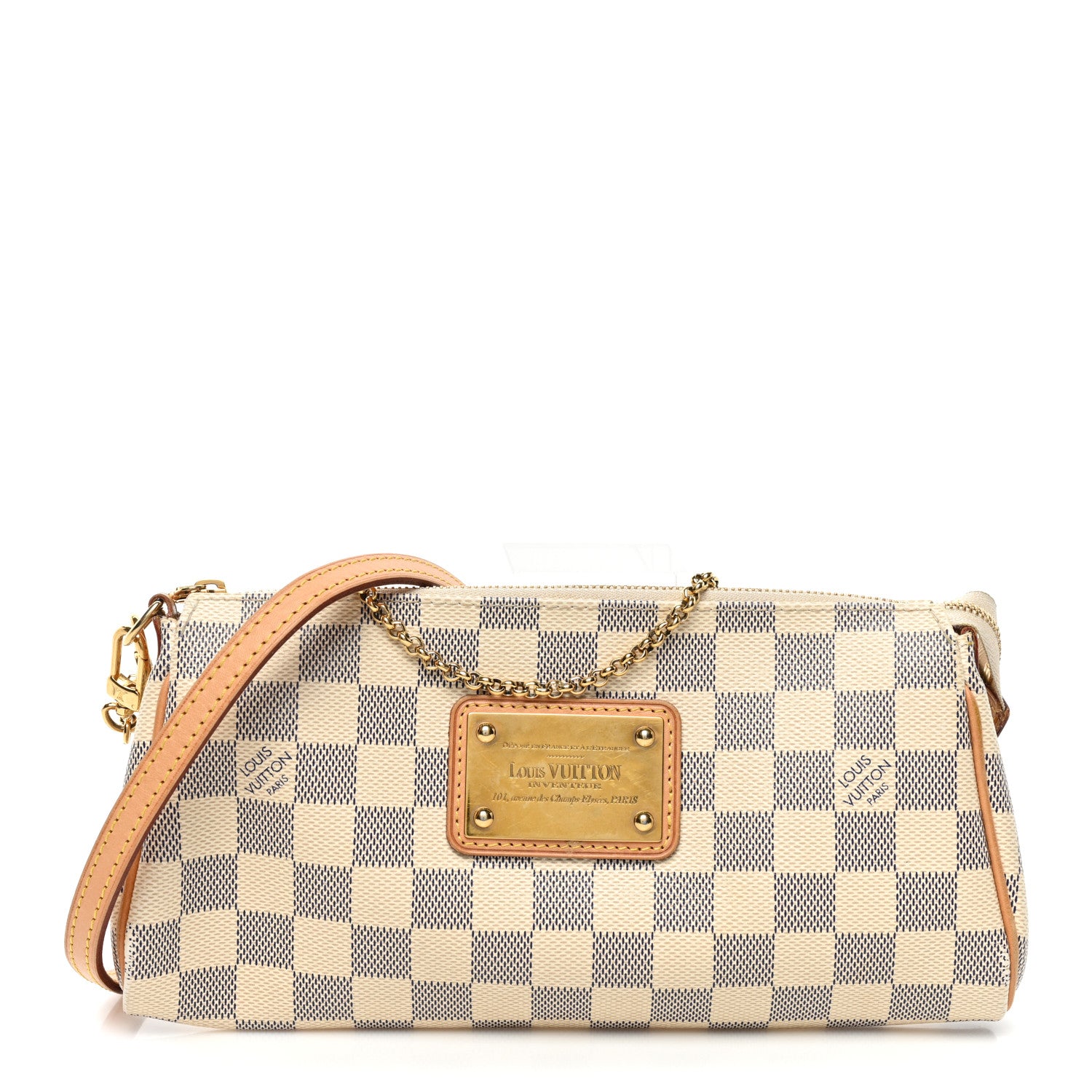 Louis Vuitton Damier Azur Eva Clutch 1 of 8