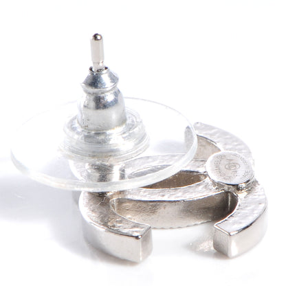 Chanel Crystal CC Earrings Silver 3 of 5