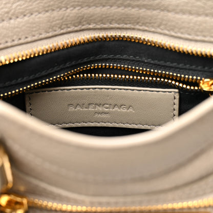 Balenciaga Chevre Gold Metallic Edge Hardware Mini City Gris Taupe 6 of 10