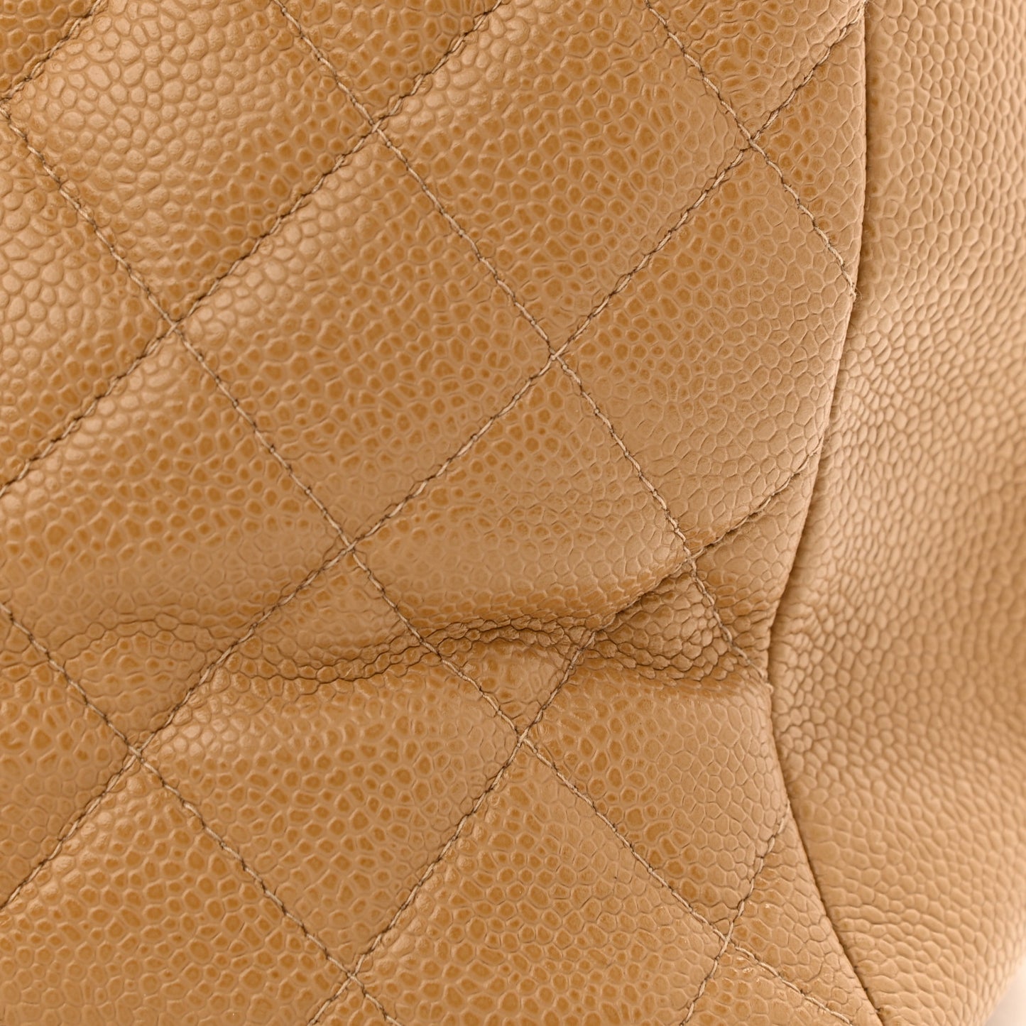Caviar Quilted Grand Timeless Tote GTT Beige