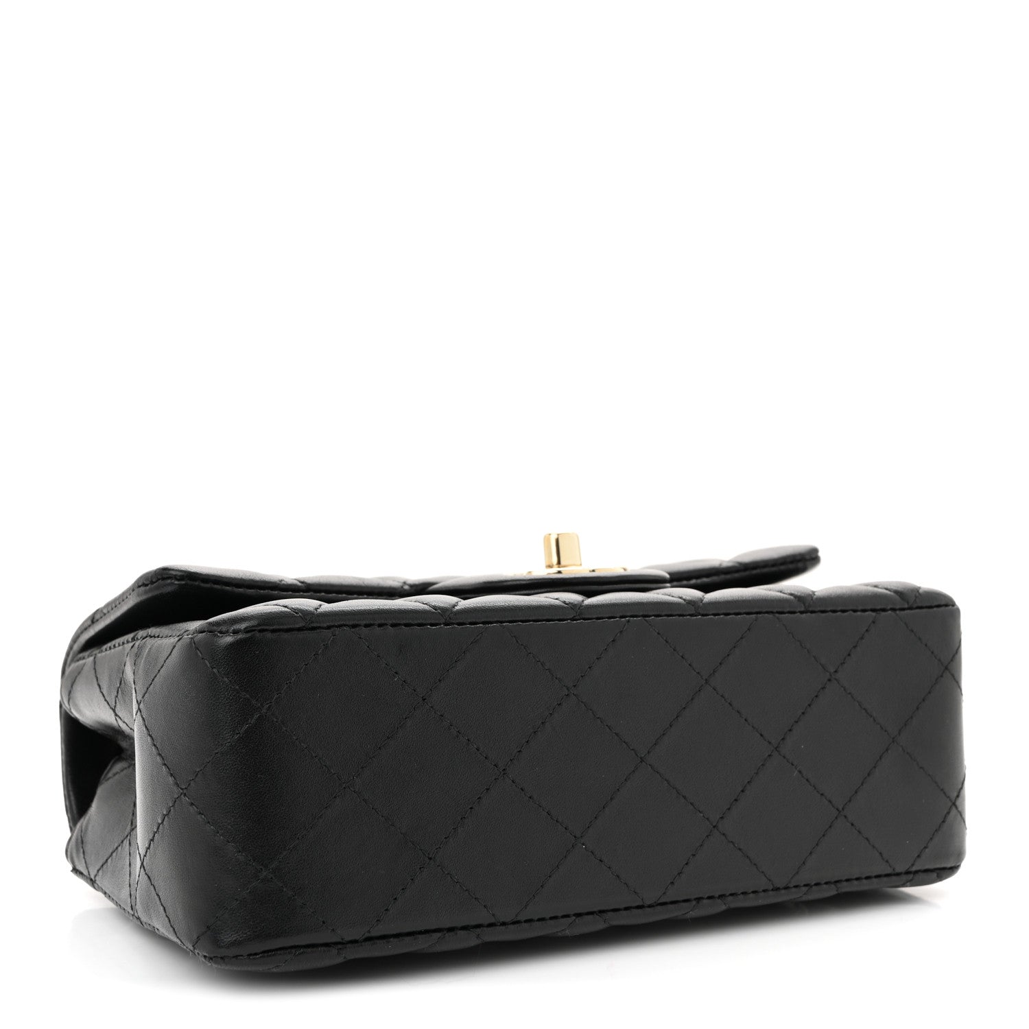 Chanel Lambskin Quilted Mini Rectangular Flap Black 4 of 10