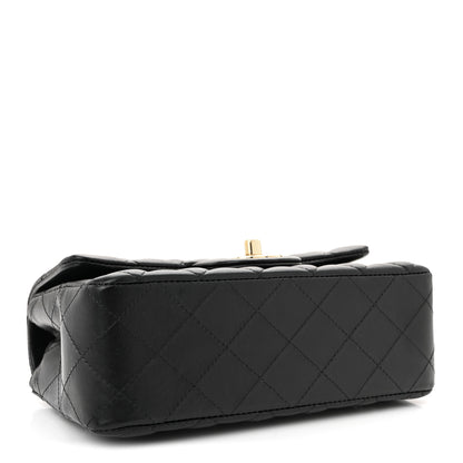 Chanel Lambskin Quilted Mini Rectangular Flap Black 4 of 10