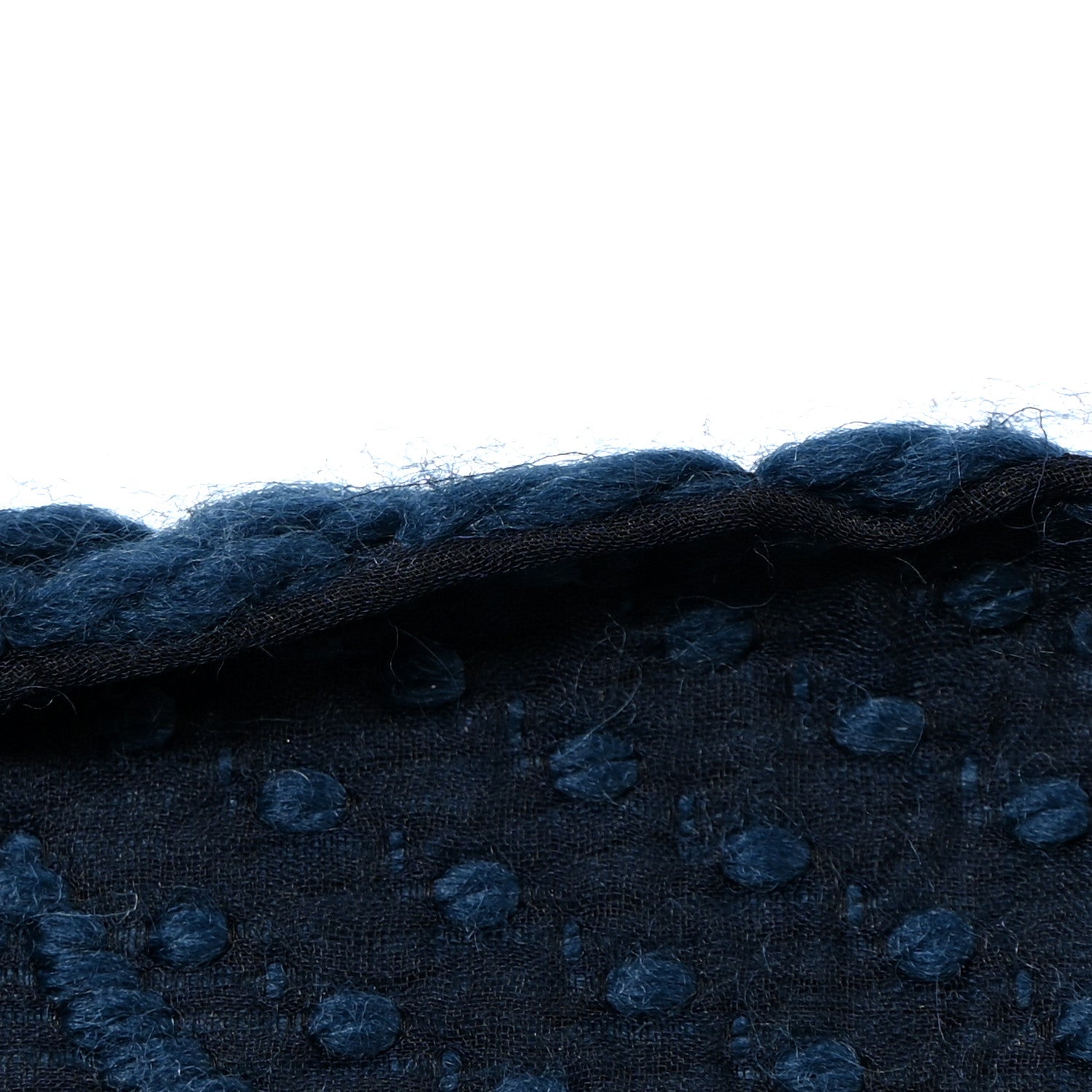 Louis Vuitton Wool Silk Logomania Scarf Navy 5 of 5