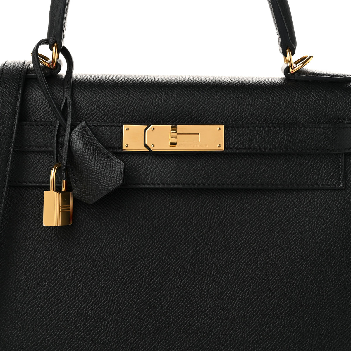Hermes Epsom Kelly Sellier 28 Black 8 of 10