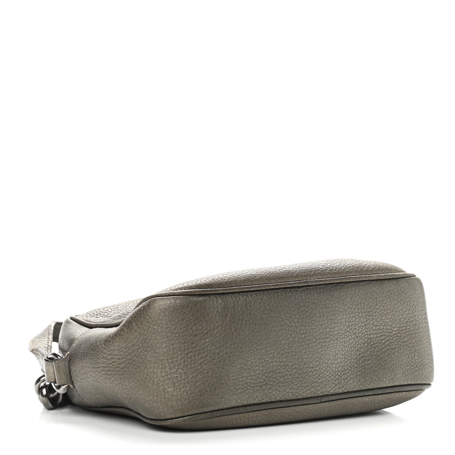 Gucci Metallic Pebbled Calfskin Small Soho Disco Bag Sasso 4 of 20