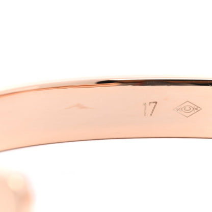 Cartier 18K Pink Gold Pink Sapphire LOVE Cuff Bracelet 17 4 of 4
