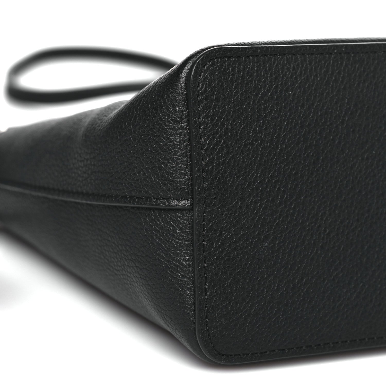 Louis Vuitton Calfskin Nano Lockme Bucket Black 8 of 9