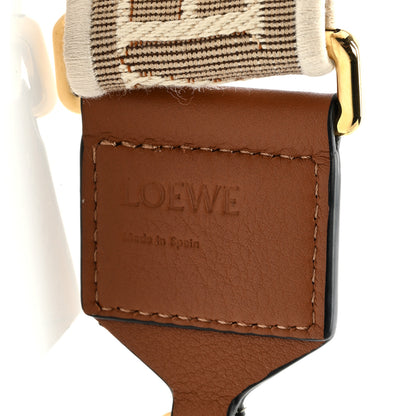Loewe Calfskin Jacquard Anagram Strap Natural Tan 3 of 4