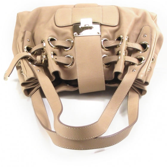 Leather Riki Tote Bag Stone
