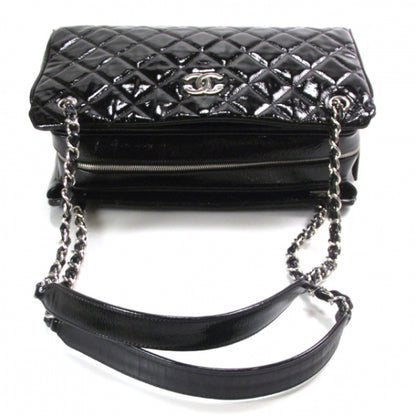 Chanel Patent Quilted Tote Black 6 of 12