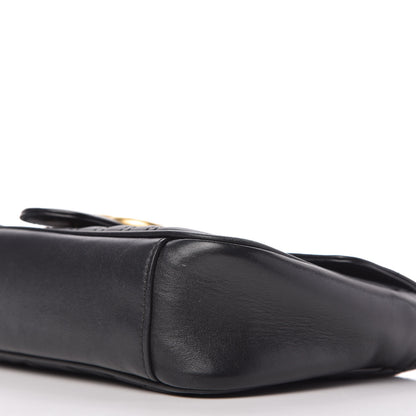 Gucci Calfskin Matelasse Small GG Marmont Shoulder Bag Black 7 of 10