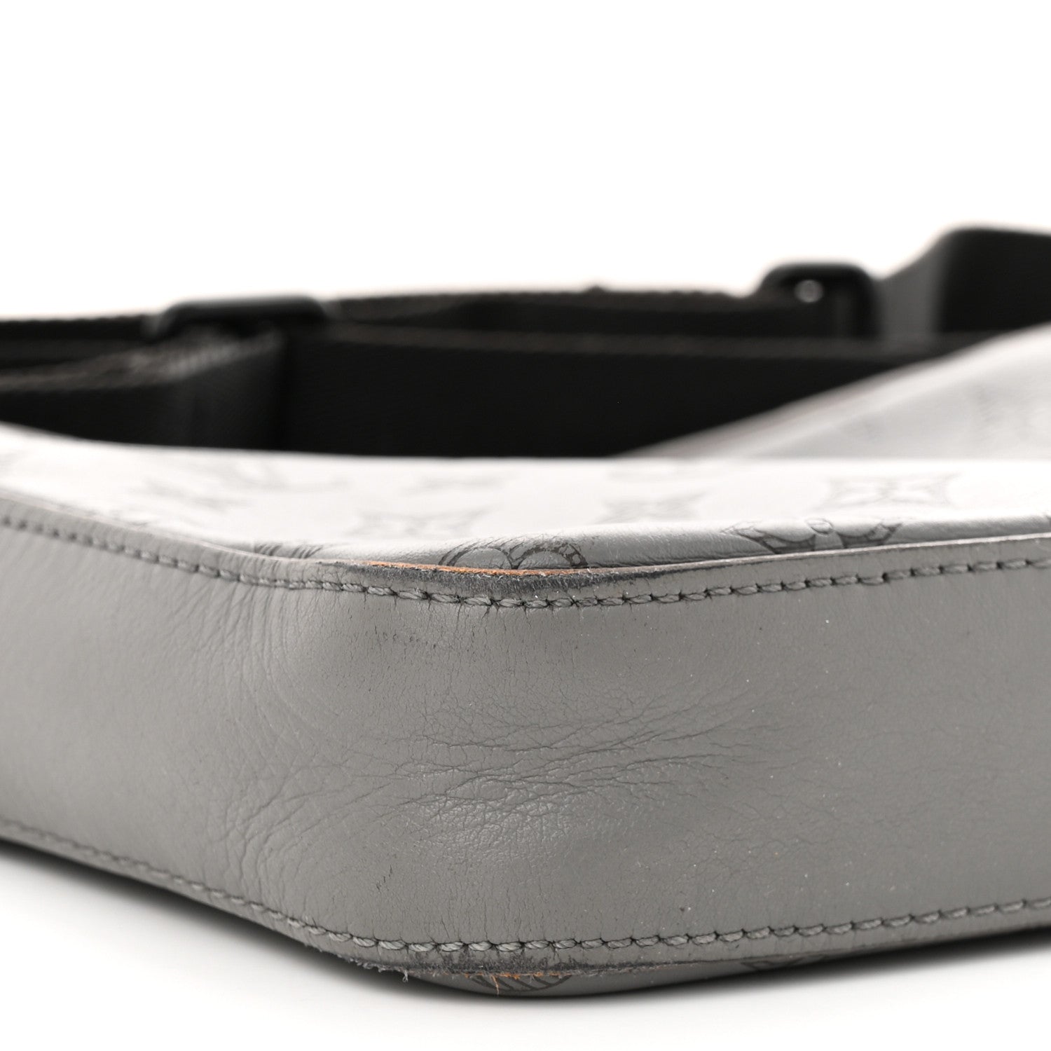 Louis Vuitton Calfskin Monogram Shadow Duo Messenger Anthracite Gray 8 of 14